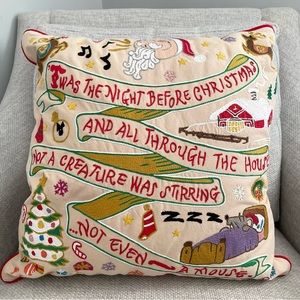 NEW Cat Studio 'Twas the Night Before Christmas Pillow